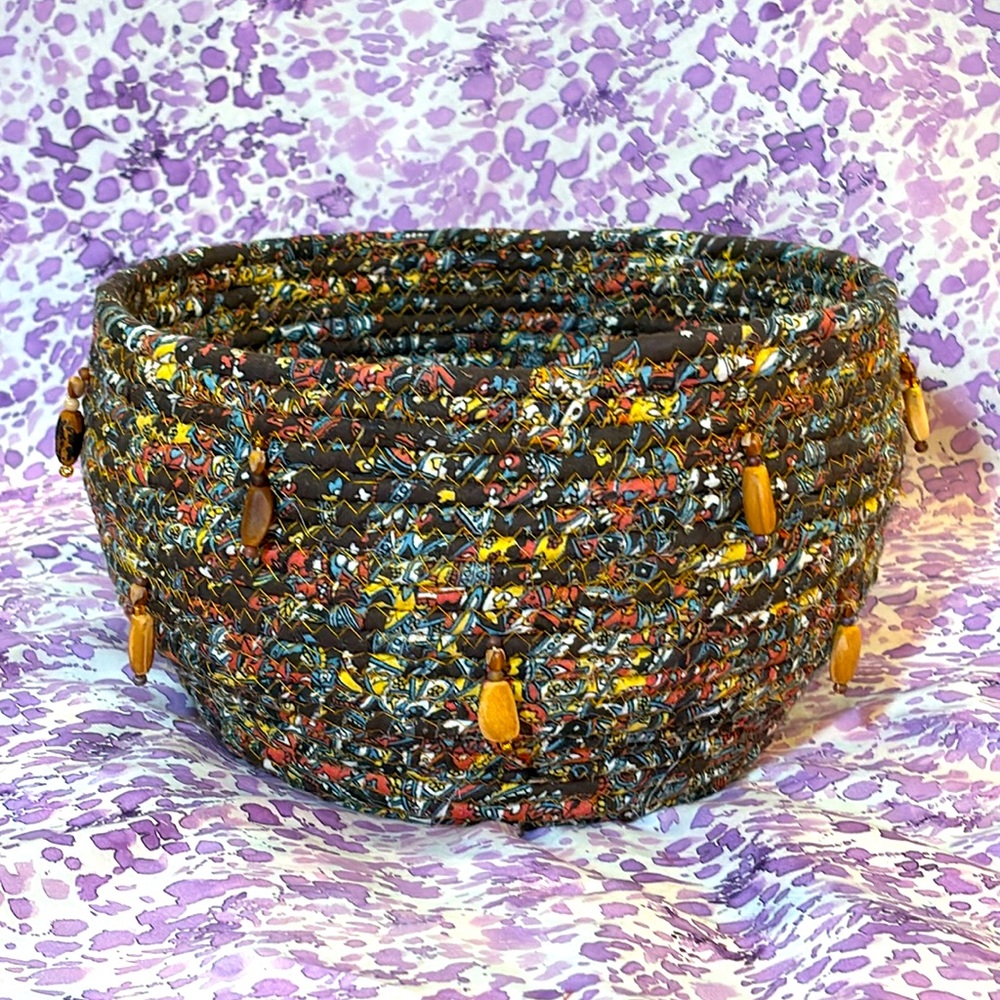 Handmade rope basket